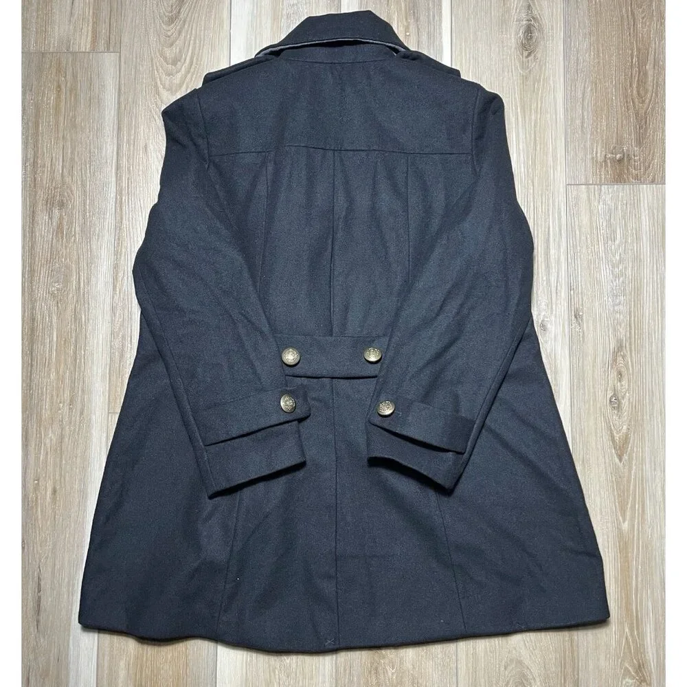 NWT Lane Bryant Wool Black Pea Coat - Women Size 18 / 20 - Picture 11 of 16